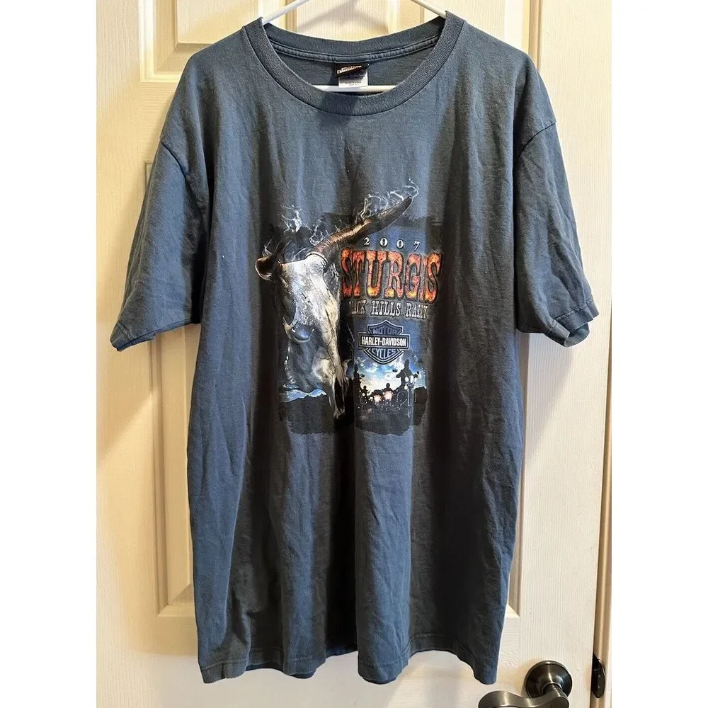Vintage 2007 Sturgis Bike Rally T‎ Shirt XL Motorcycle Biker Harley Davidson